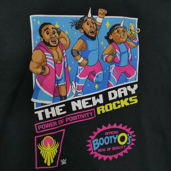 WWE The New Day 8 Bit "Power Of Positivty Rocks" Graphic Tshirt Mens XXL - Picture 2 of 5